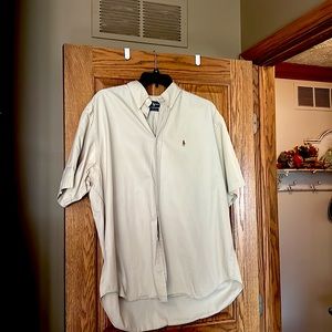Tan Polo button down shirt in great shape